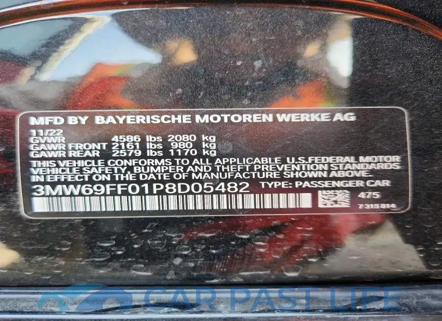 3MW69FF01P8D05482# 12