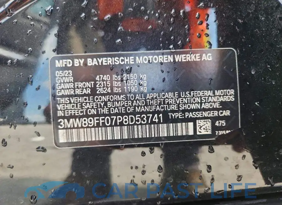 3MW89FF07P8D53741# 12