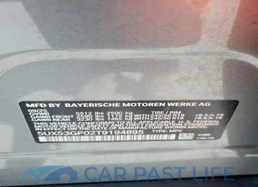 5UX53GP02T9194895# 13