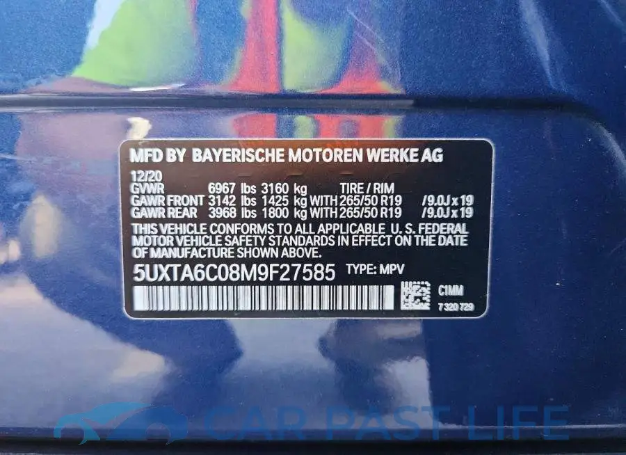 5UXTA6C08M9F27585# 13
