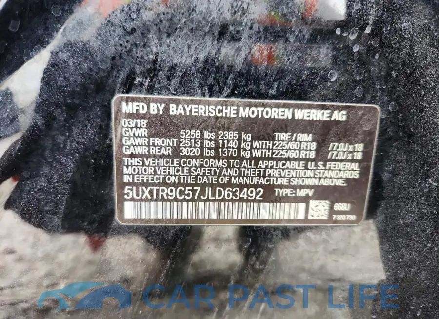 5UXTR9C57JLD63492# 12