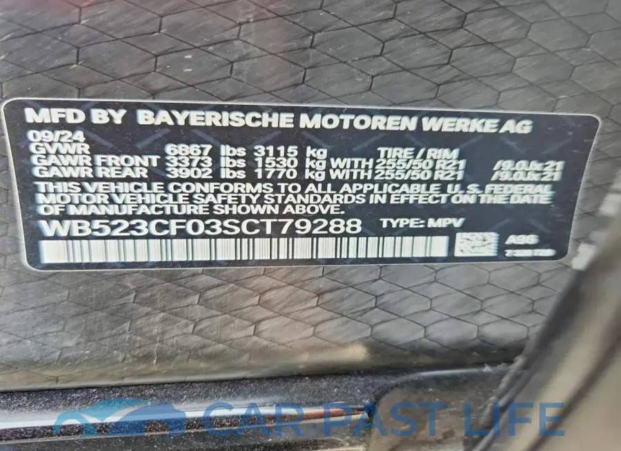 WB523CF03SCT79288# 13