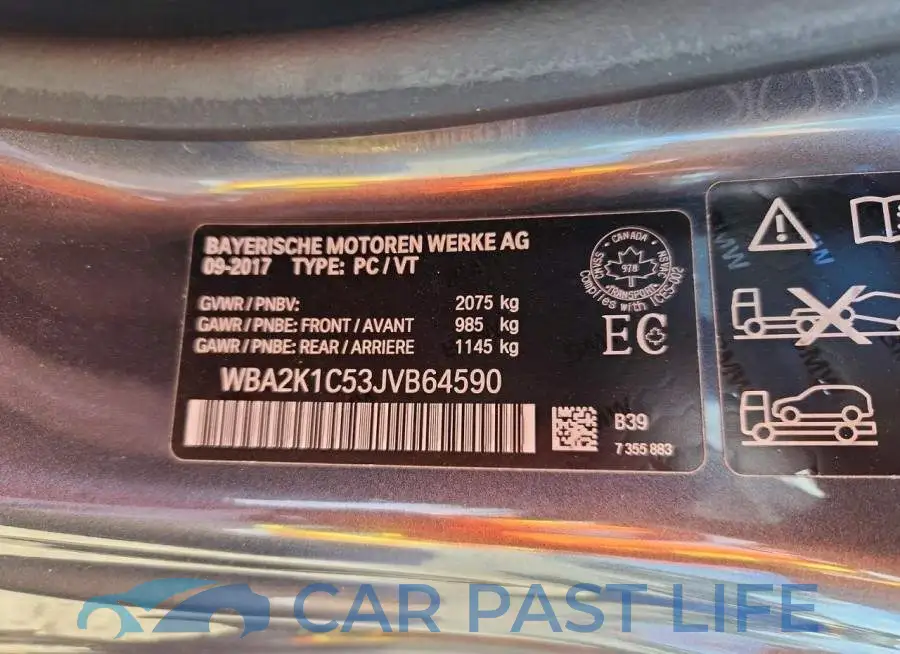 WBA2K1C53JVB64590# 12