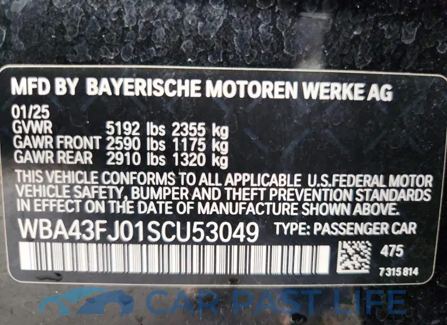 WBA43FJ01SCU53049# 12