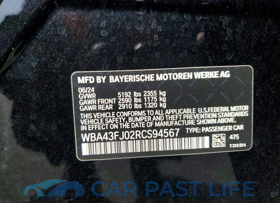 WBA43FJ02RCS94567# 13