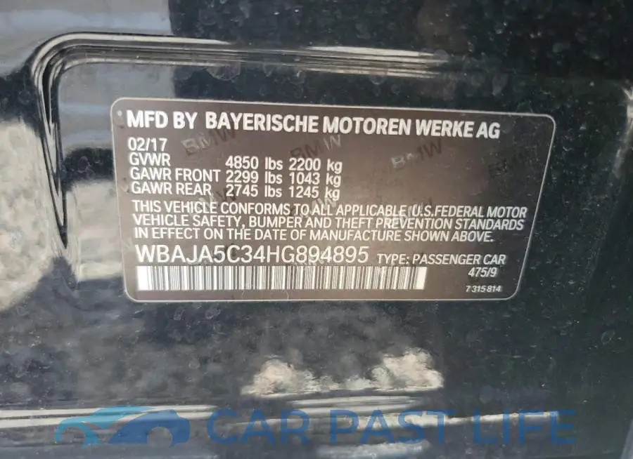 WBAJA5C34HG894895# 12
