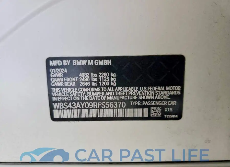 WBS43AY09RFS56370# 12