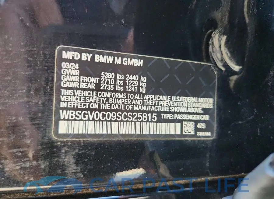 WBSGV0C09SCS25815# 13