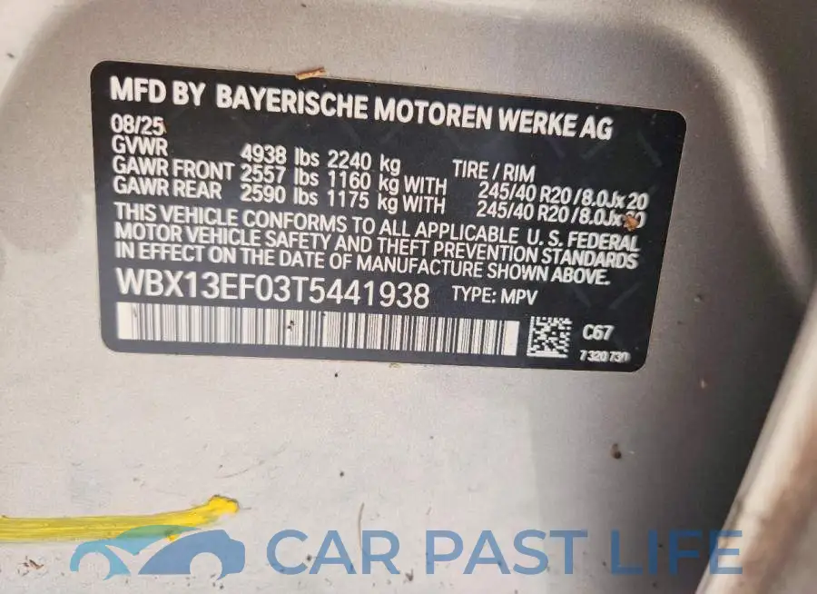 WBX13EF03T5441938# 14