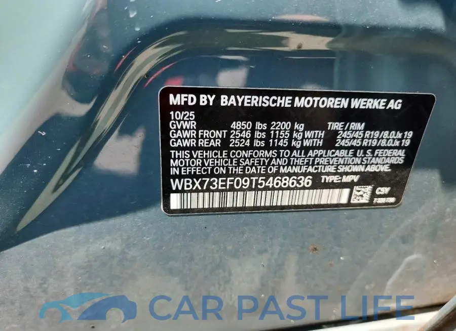 WBX73EF09T5468636# 13