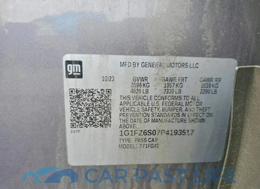 1G1FZ6S07P4193517# 12