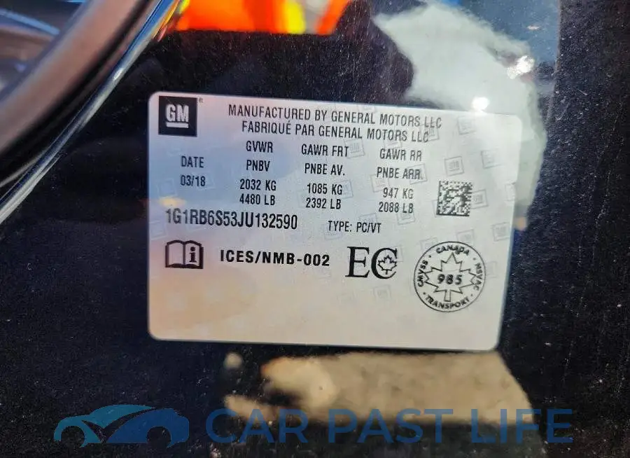 1G1RB6S53JU132590# 12