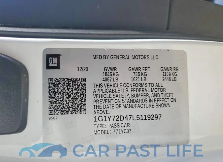 1G1Y72D47L5119297# 12