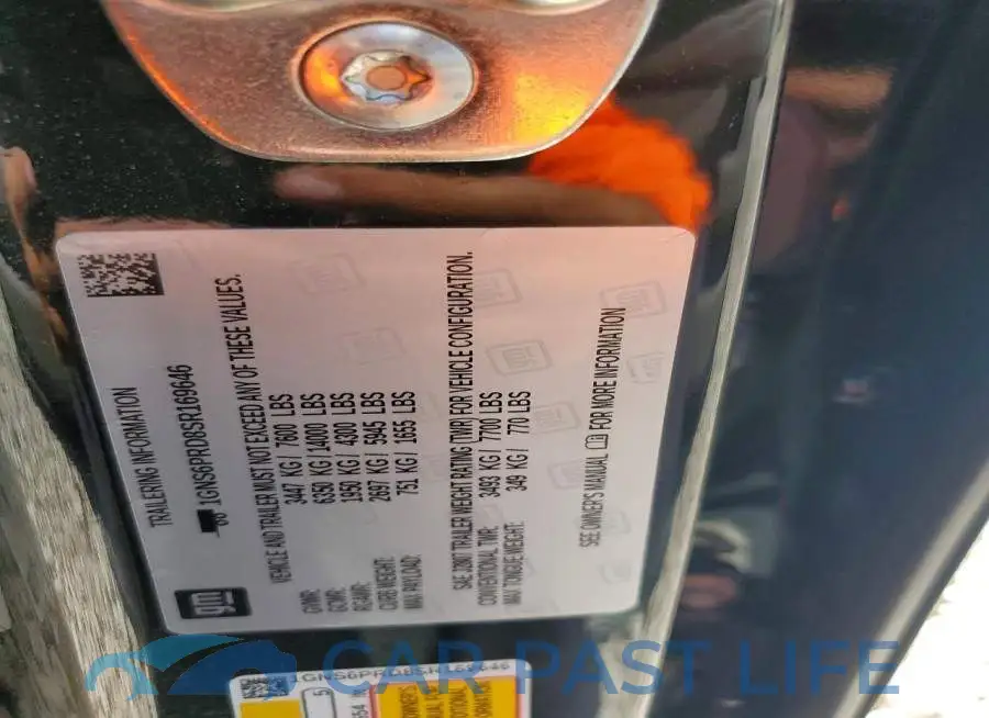 1GNS6PRD8SR169646# 12