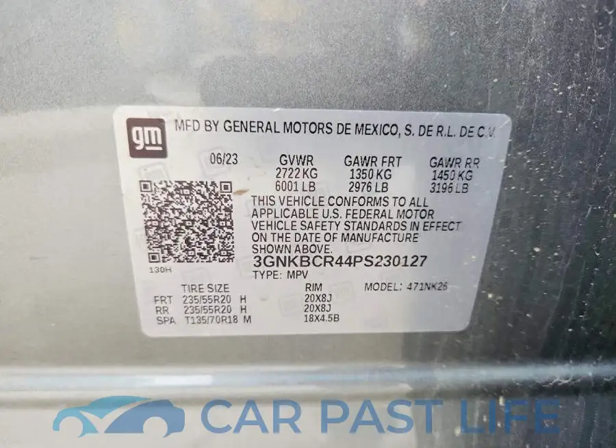 3GNKBCR44PS230127# 12