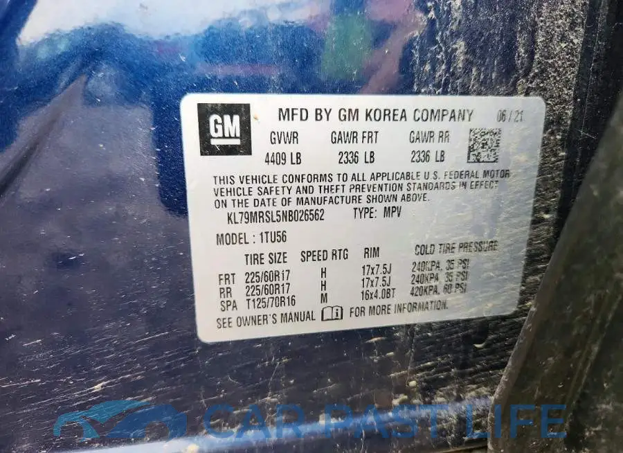 KL79MRSL5NB026562# 14
