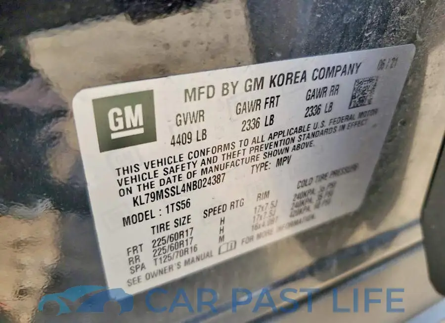 KL79MSSL4NB024387# 12