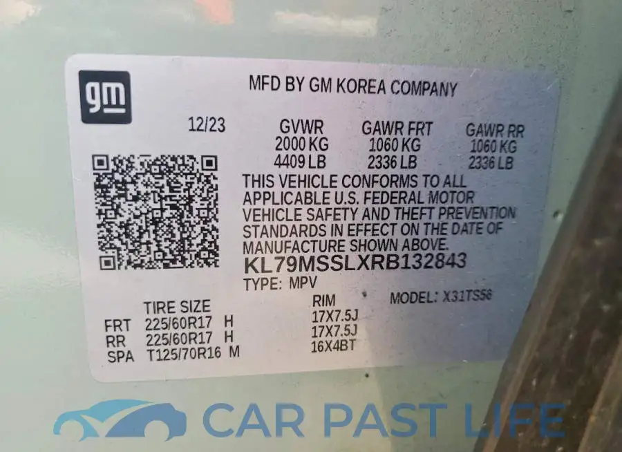 KL79MSSLXRB132843# 13
