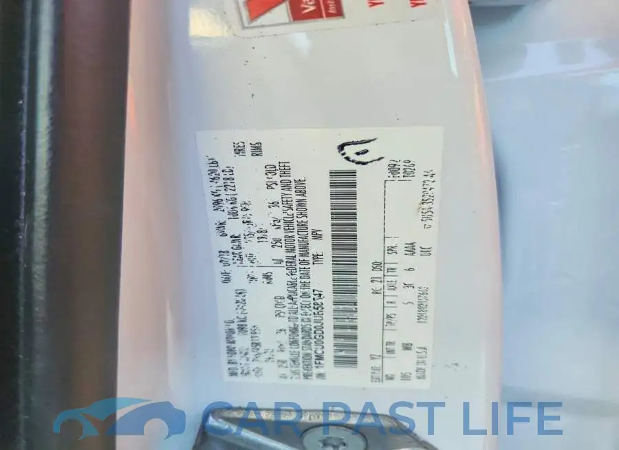 1FMCU0GD0JUB58547# 14
