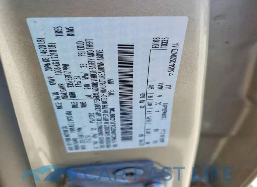 1FMCU0GD6JUC88736# 13