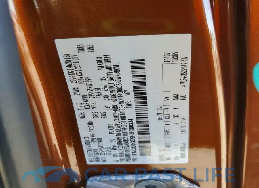 1FMCU0GD9HUC80334# 14
