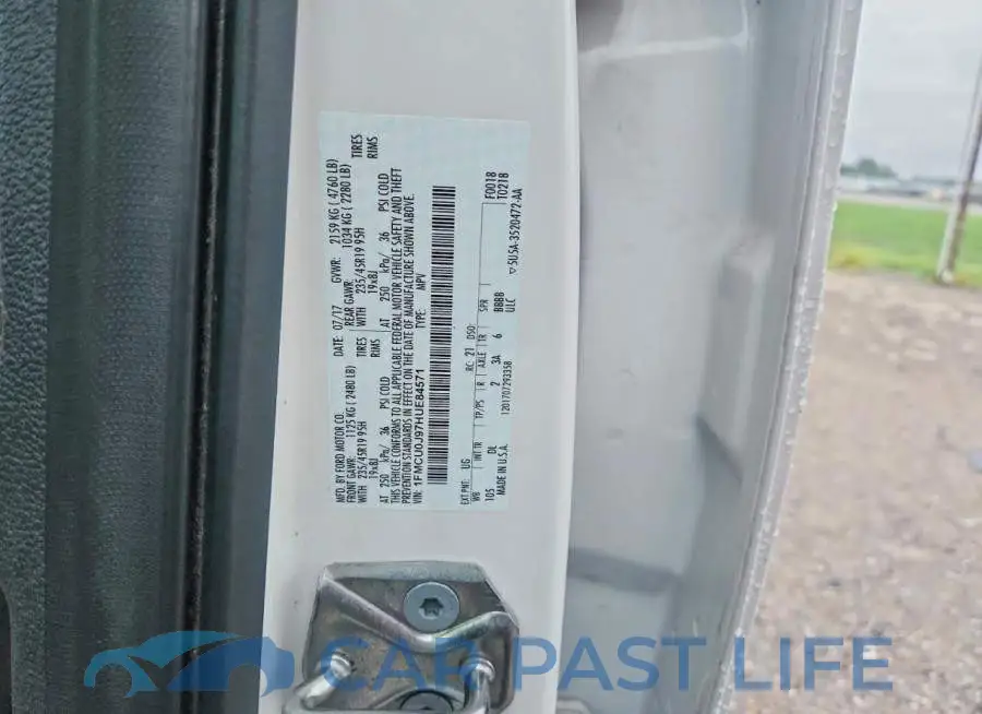 1FMCU0J97HUE84571# 14