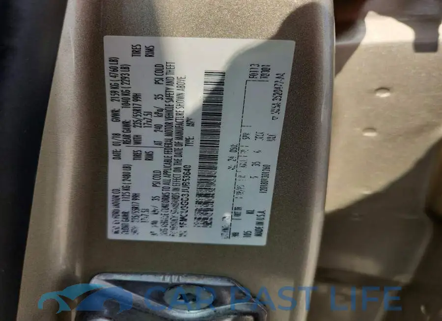 1FMCU9GD3JUB53640# 14