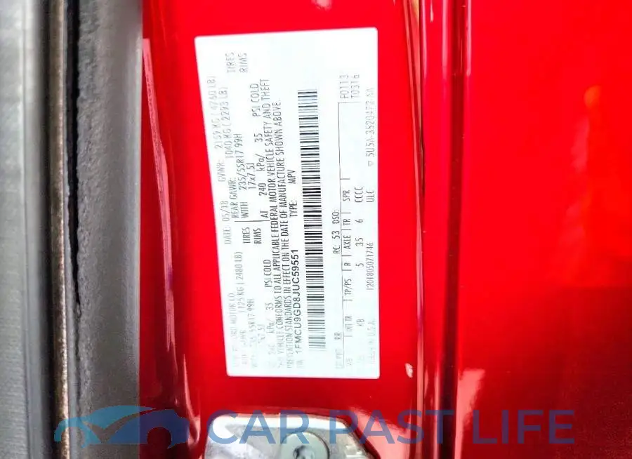 1FMCU9GD8JUC59551# 13