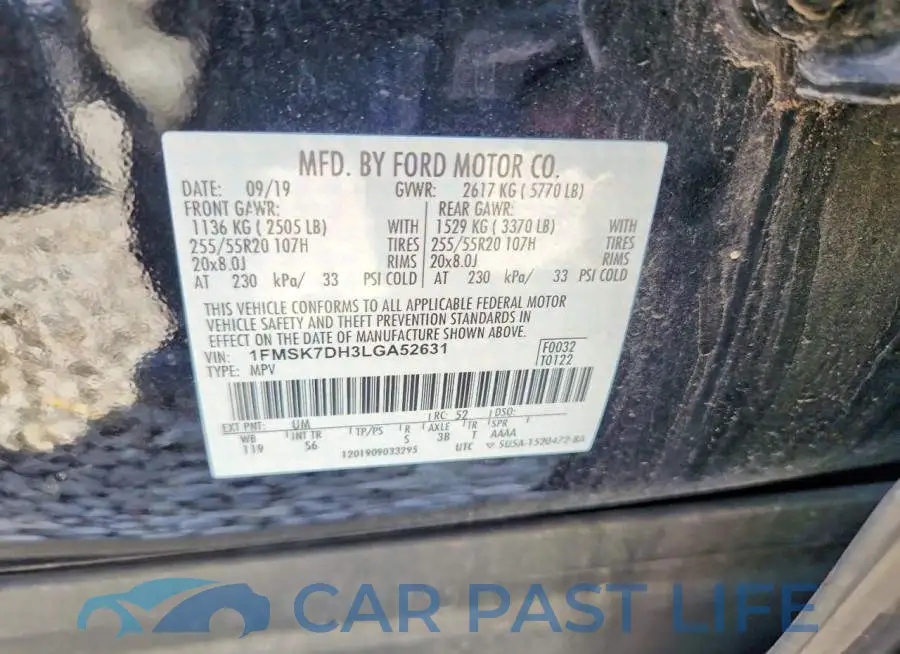 1FMSK7DH3LGA52631# 12