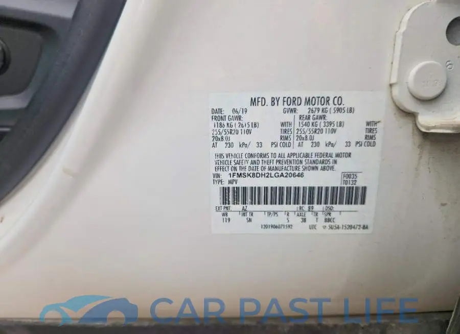 1FMSK8DH2LGA20646# 13