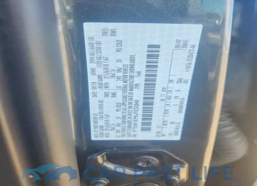 1FTEW1EP6JFE32848# 12