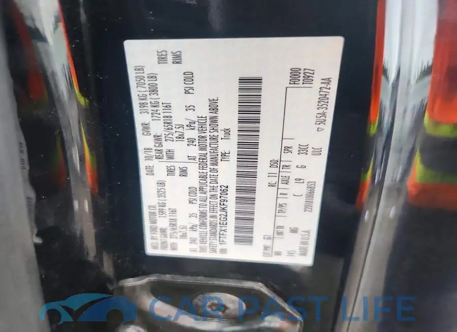 1FTFX1EG2JKF97062# 12