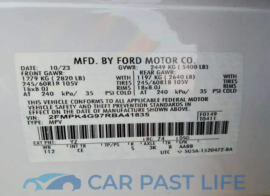 2FMPK4G97RBA41835# 14