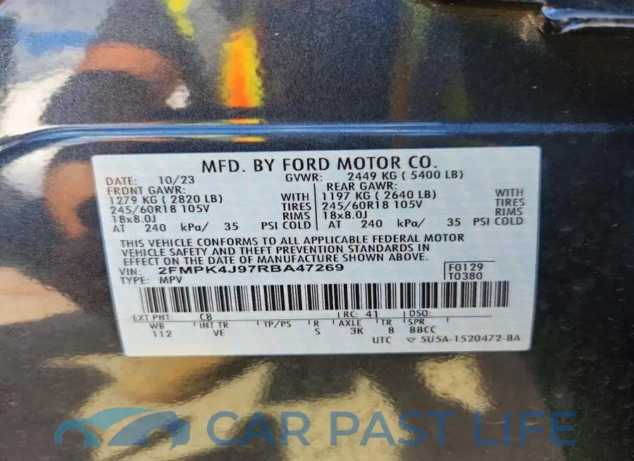 2FMPK4J97RBA47269# 13