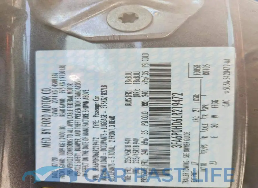 3FA6P0HD6LR219472# 12