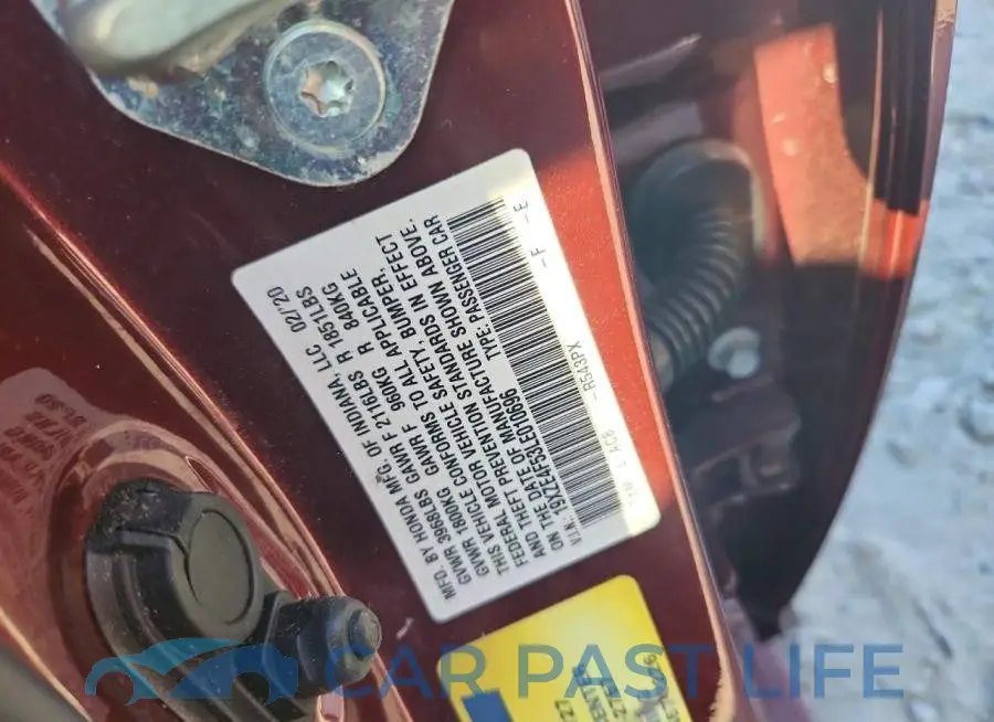 19XZE4F53LE010696# 12