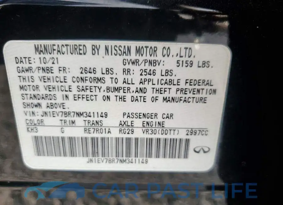 JN1EV7BR7NM341149# 12