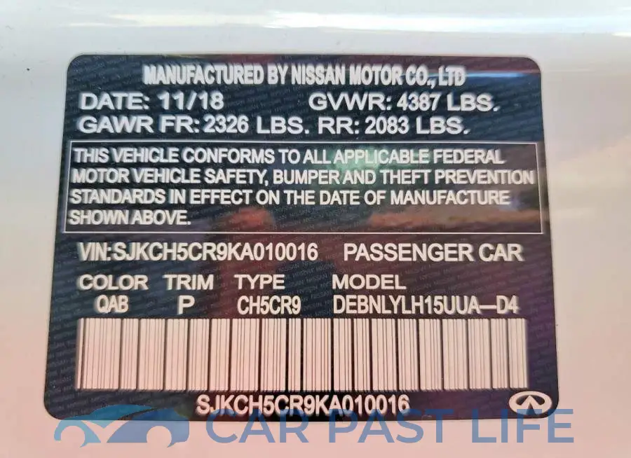 SJKCH5CR9KA010016# 13