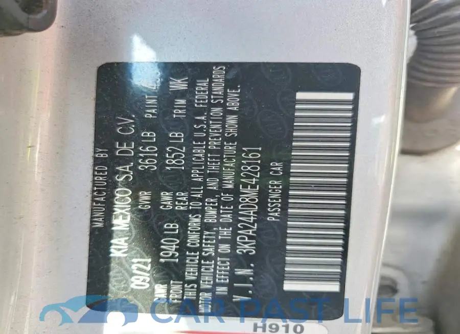 3KPA24AD8ME428161# 12