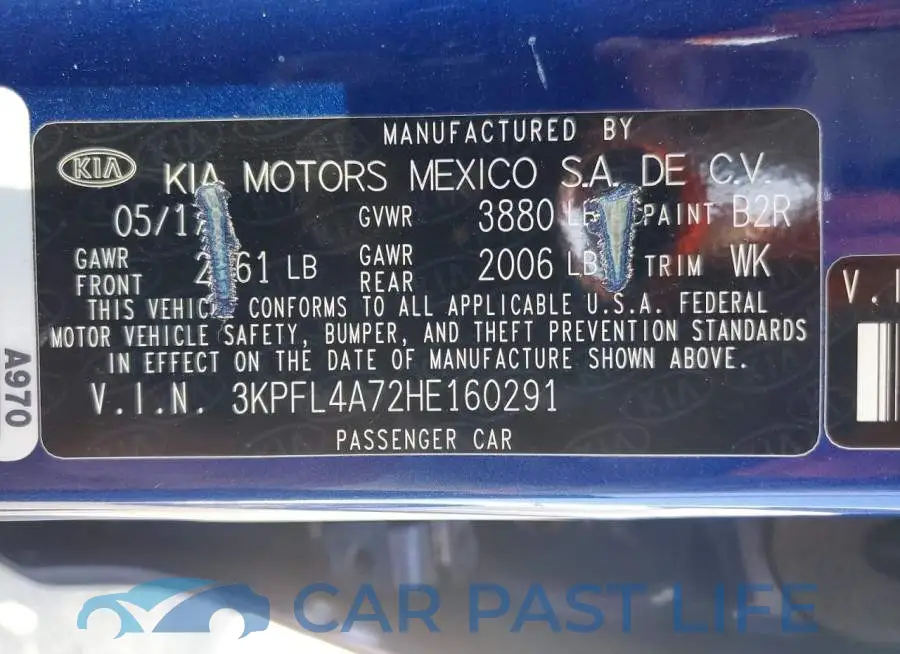 3KPFL4A72HE160291# 12