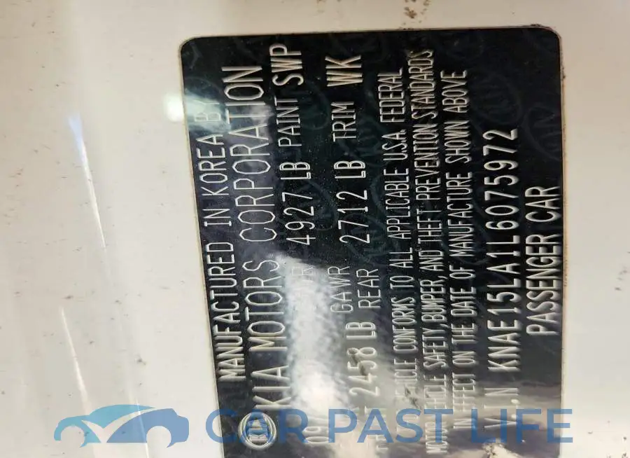 KNAE15LA1L6075972# 12
