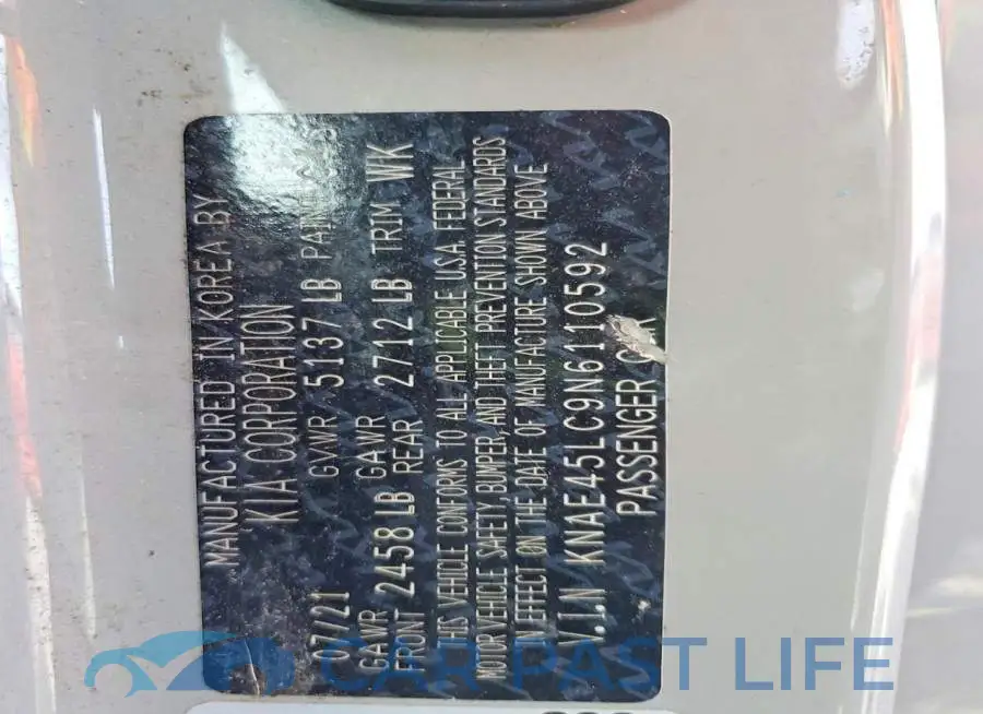 KNAE45LC9N6110592# 13