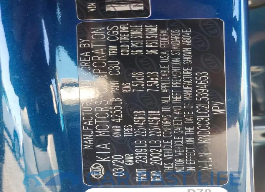 KNDCC3LC2L5394653# 13