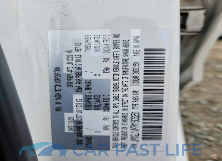 JM1GL1VM7M1603261# 12