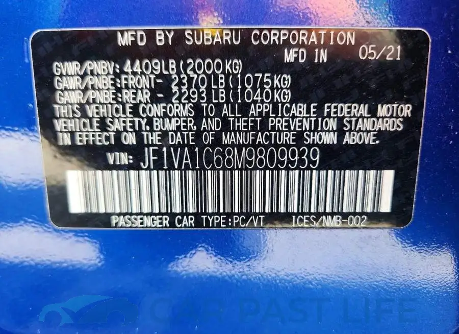 JF1VA1C68M9809939# 12