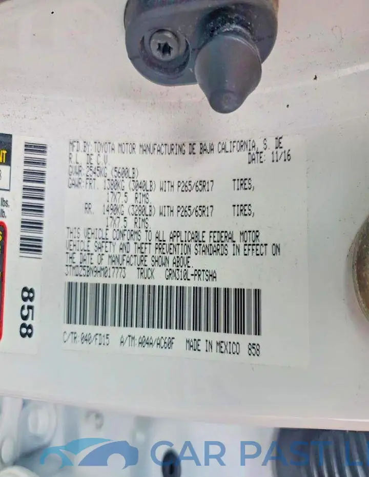 3TMDZ5BN9HM017773# 12