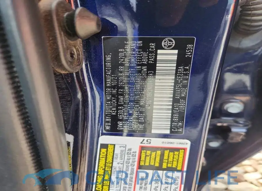 4T1G11BK2NU049843# 12
