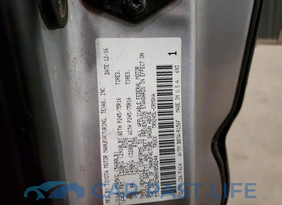 5TFSX5EN0HX050244# 12