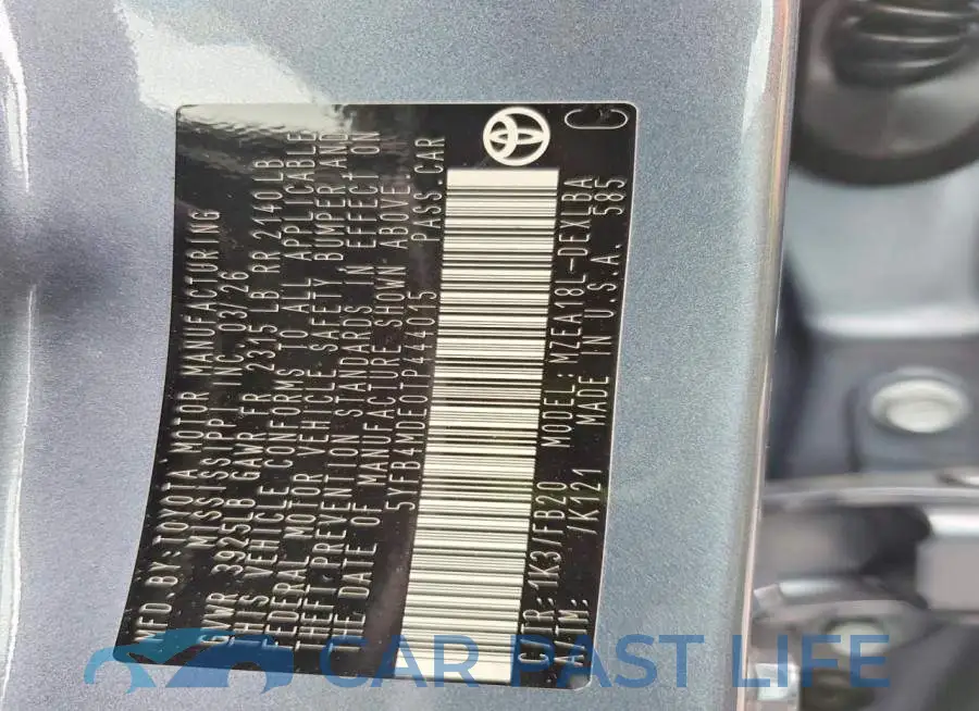 5YFB4MDE0TP444015# 13