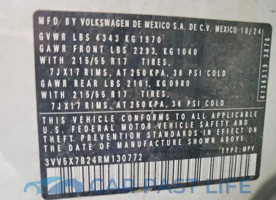 3VV5X7B24RM130772# 13